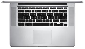 MacBook Pro front from the top