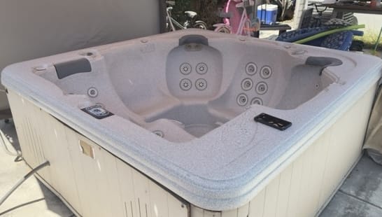 Hot Tub in it's previous home