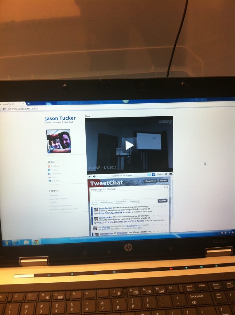 Streaming at OC Wordpress Meetup