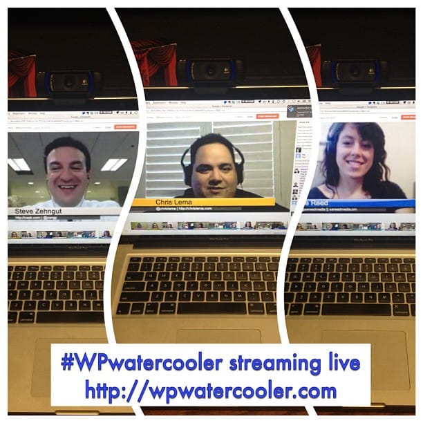 #WPwatercooler streaming live, talking #wordpress and Scope Creep