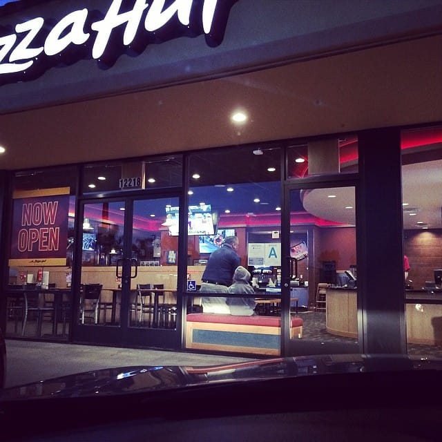 The first really nice looking Pizza Hut I've ever been to.