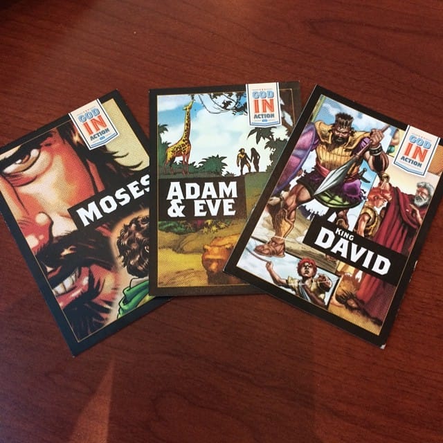 King David, Adam & Eve & Moses trading cards from VBS #evfreefullerton @evfreefullerton