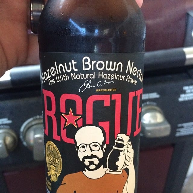 These two things go together nicely #beer #rogue #bbq