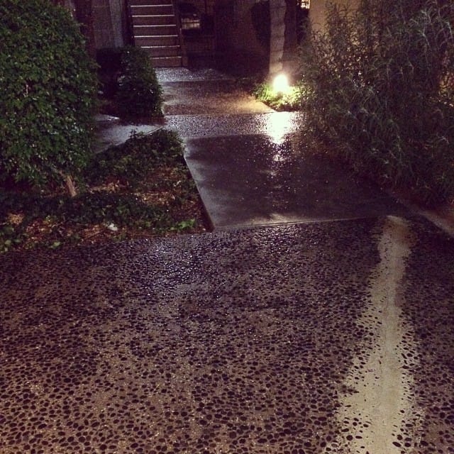 There is this "water" coming out of the sky. Rare occurrence here in socal. #rain #california #neverhappens