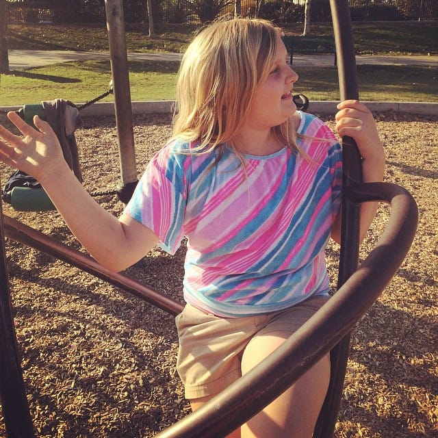 Playing at the park with Jess
