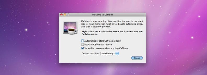 How to keep your Mac awake during presentations - Caffeine