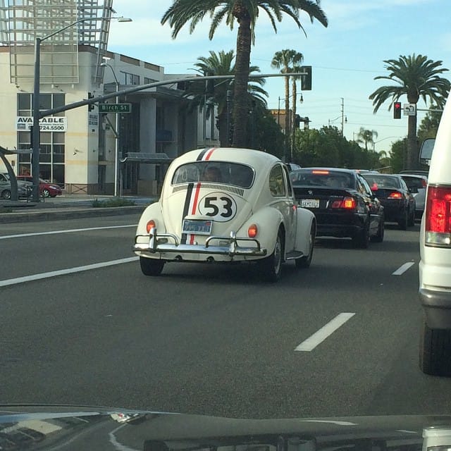 Racing Herbie to work today
