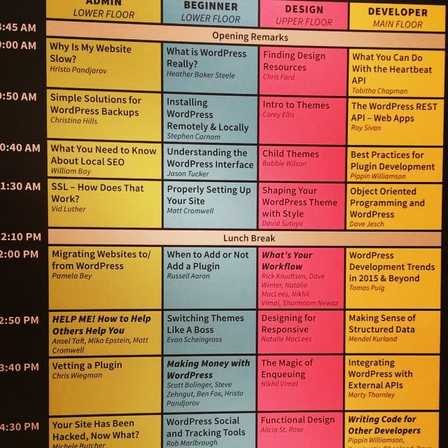 I'm speaking today about Understanding the WordPress Interface at #wcsd2015