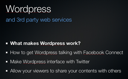 Presentation – WordPress and 3rd Party Web Applications – OC Podcasters Post image