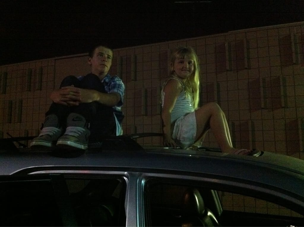Watching La Mirada Fireworks from Savers parking lot Post image