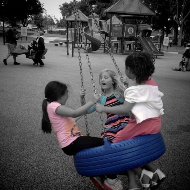 Splash of color at the park Post image