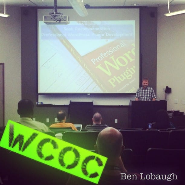 Watching Ben Lobaugh @benlobaugh talking Localization. Cameo by @williamsba #wcoc Post image