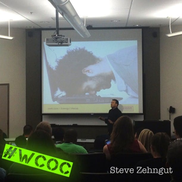 Watching Steve Zehngut @zengy talking about WordPress Mobile #wcoc Post image