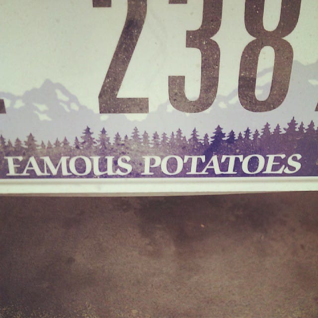 Famous Potatoes #idaho #licenseplate Post image