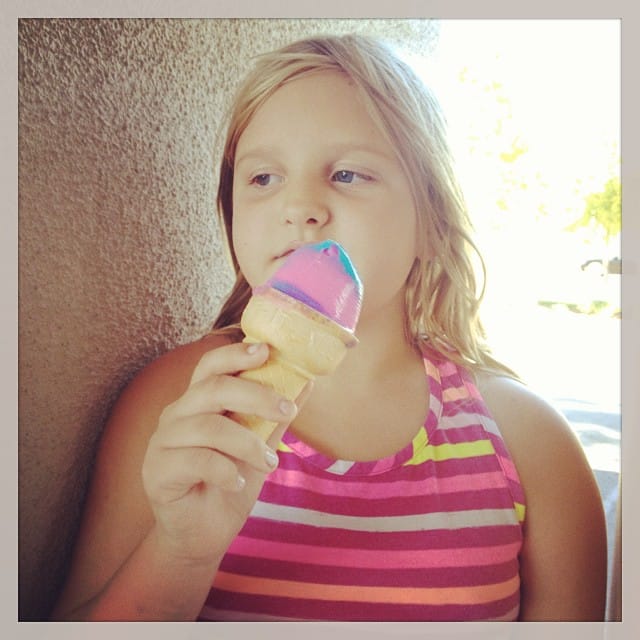 Capping off our movie date with ice cream Post image