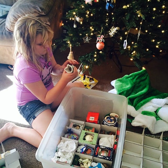 Making #Christmas. #decorating our tree Post image