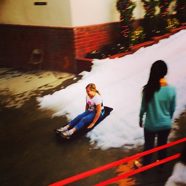 Jess alum sledding Post image