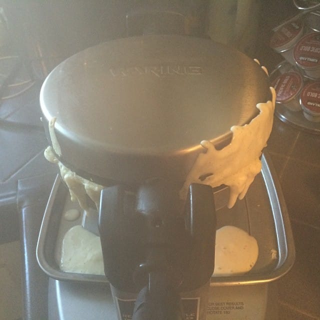 Did I put in too much? #waffles Post image