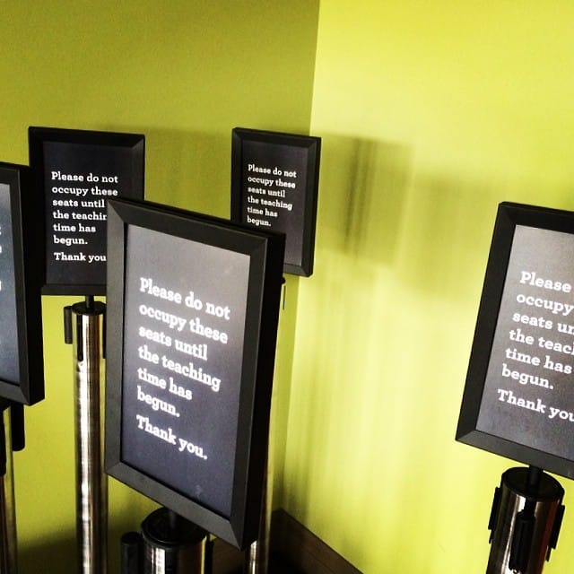 Please do not occupy these seats until the teaching time has begun. #sign #signs Post image