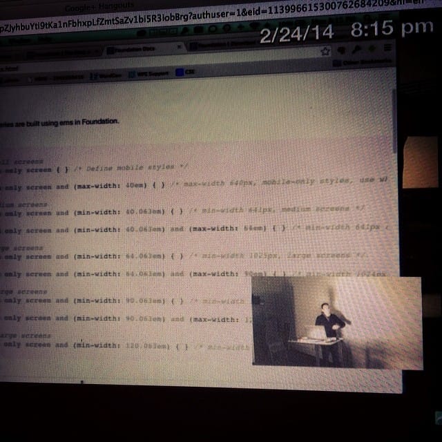 "In between" work and home I stopped by my WordPress meetup in Huntington Beach to get my Zeek on #ocwp #365 Post image