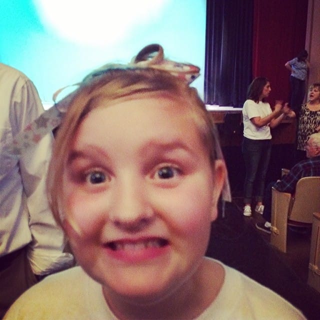 "Shiny" the look in my kiddos eyes when she was on stage performing. #365 Post image
