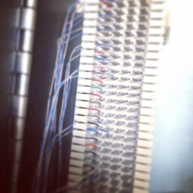 "Where I work" I end up doing all sorts of stuff, today I did some phone wiring. #365 Post image