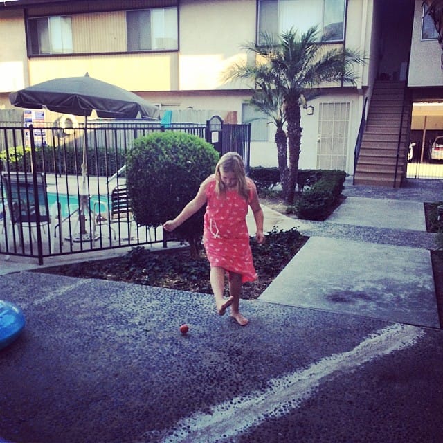 Weird game of soccer with Jess Post image