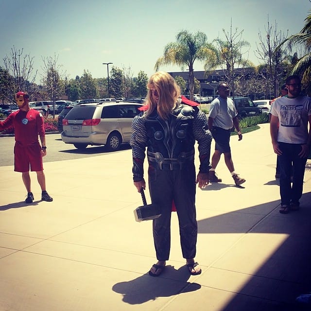 Our pastor being the super hero that he is. #evfreefullerton Post image