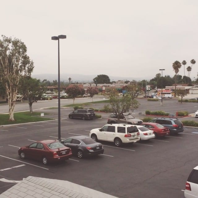 Kinda hazy out #mymorningview #fullerton #evfreefullerton Post image