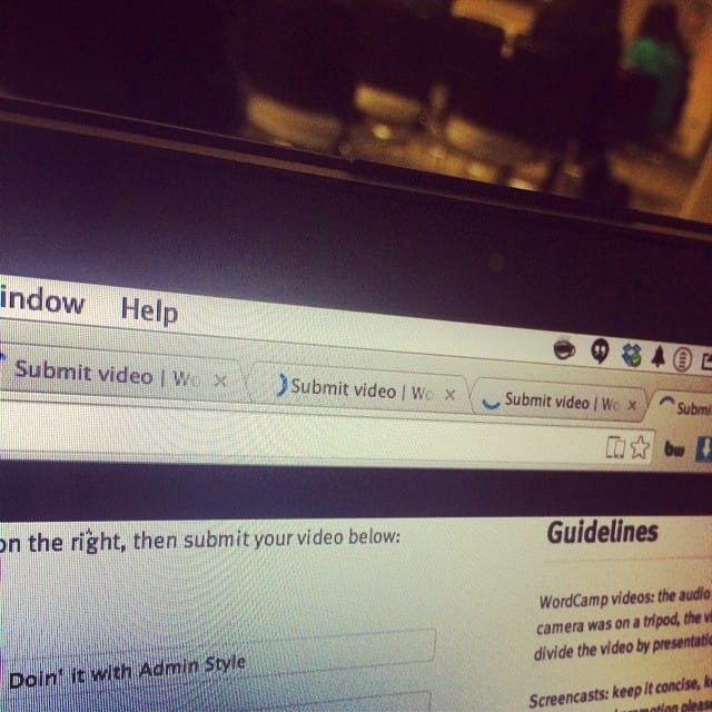 Uploading all of the sessions from WordCamp OC, now we wait for some more of them to be approved. #wcoc Post image
