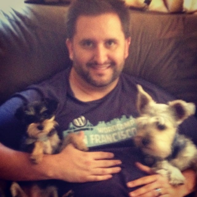Love my dogs. Seconds later they were fighting over who gets to sit with me. #snorkie #schnauzer #dog Post image