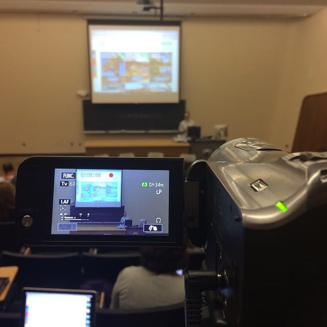 Watching and recording @bourncreative talk at #wclax Post image
