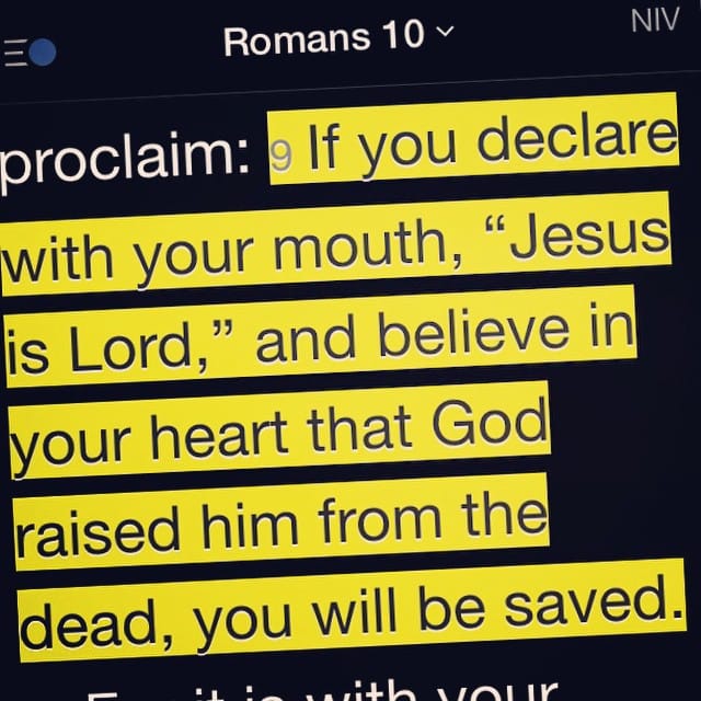 Romans 10:9 #EvFreeFullerton #church #scripture @mikeerre Post image