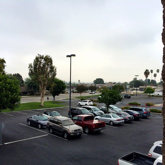 Hazy morning here at @evfreefullerton Post image