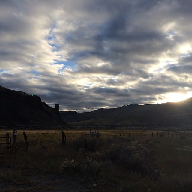 The peak to the left is the one with the America Post image
