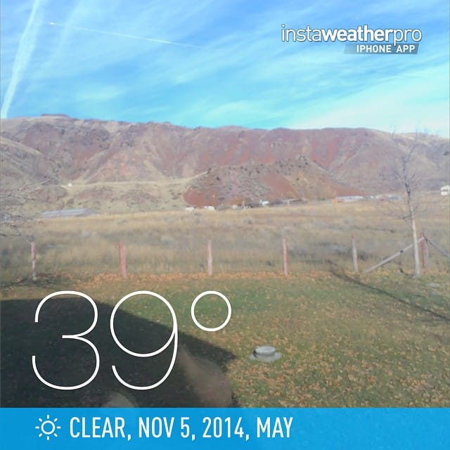39°F this morning, looks like it's going to be a nice day. #weather #wx #may #idaho #day #autumn #cold Post image