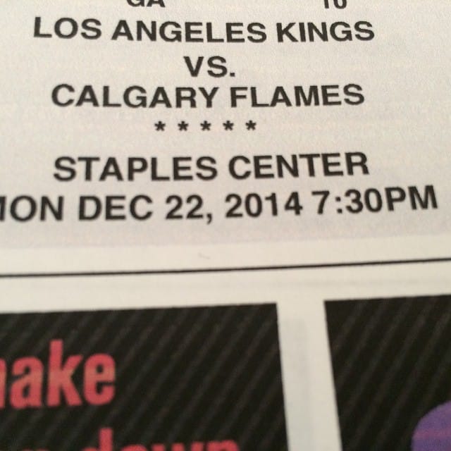Kings vs Flames tonight at Staples Center should be fun. #hockey Post image