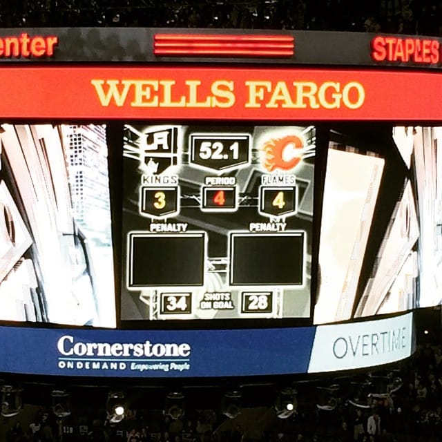 Wel, that didn't happen. Damn you Calgary! #lakings Post image