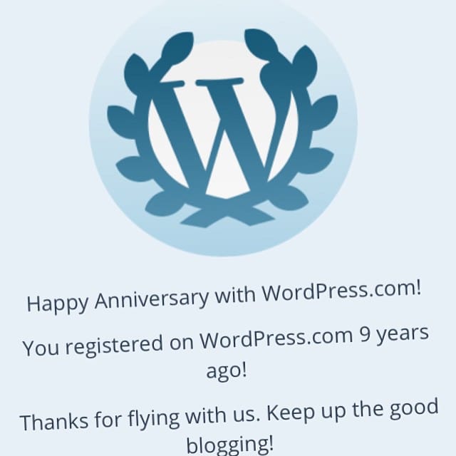 Registered on WordPress.com 9 years ago. #wordpress Post image