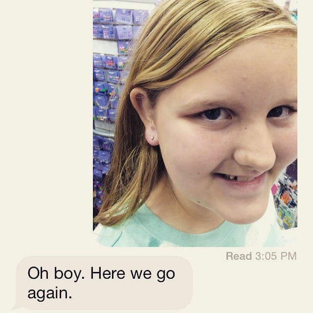 My girl is growing up! #earrings Post image
