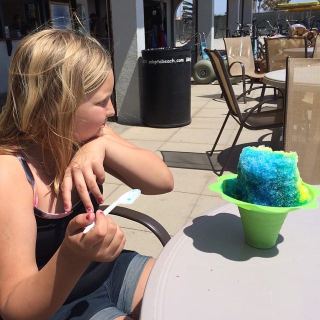 Stopped to cool off during our ride Post image