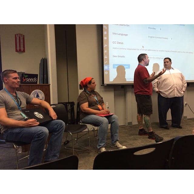 Paula and the gang are judging @vegasgeek plugin at. Post image