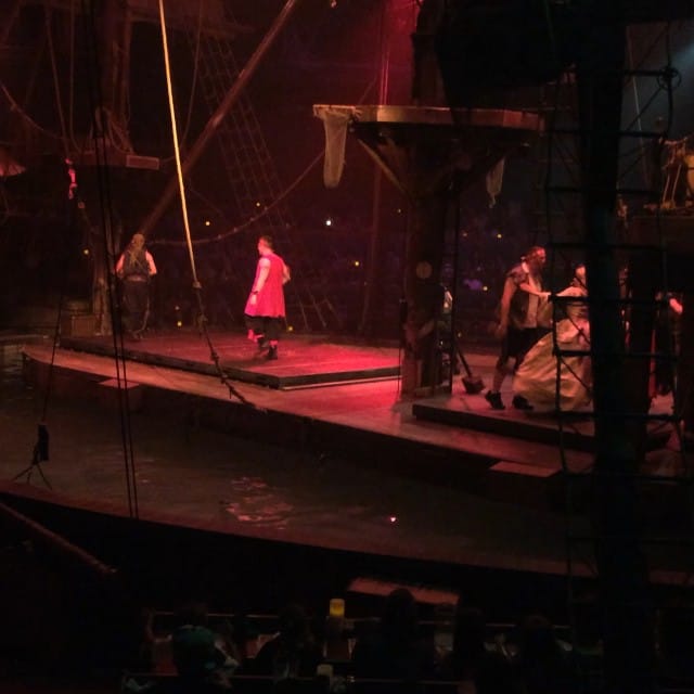 Our first time at Pirates Adventure Dinner, interesting so far. Post image