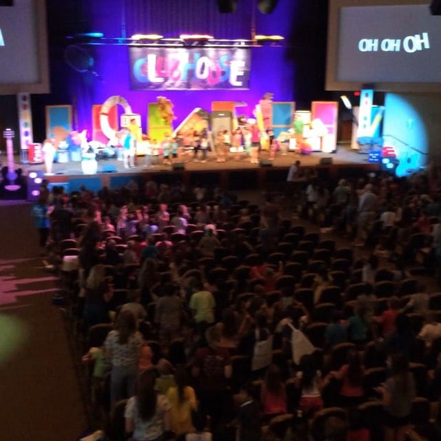 Kids jumping around like crazy at @EvFreeFullerton Post image