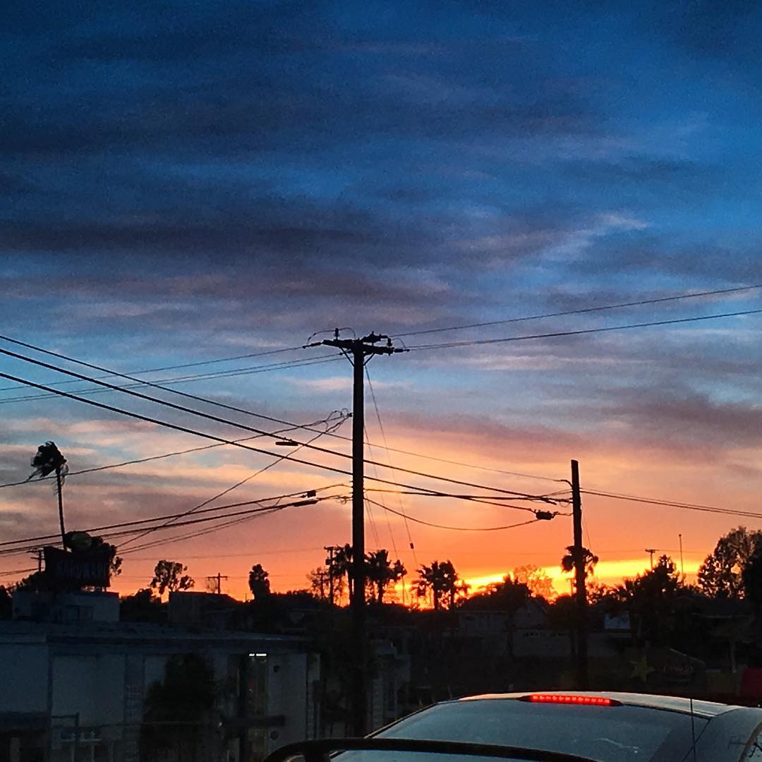 The sunset is getting pretty awesome tonight Post image