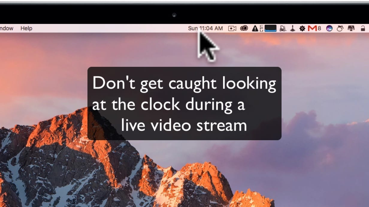 Don't get caught looking at the clock during a live video stream - Video Streaming Tips Post image