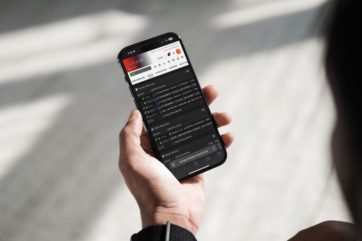 Making Unraid usable on mobile Post image
