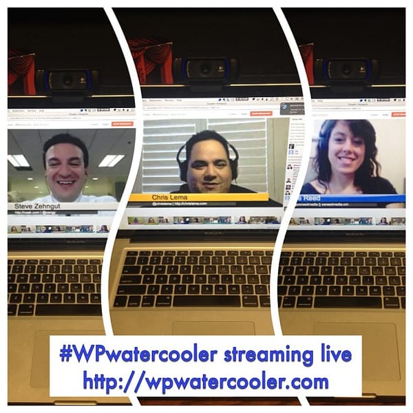 #WPwatercooler streaming live, talking #wordpress and Scope Creep