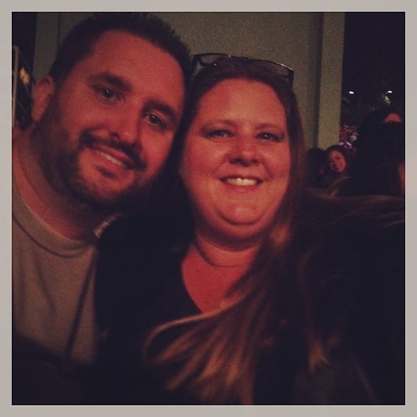 Jen and I at 30 Seconds to Mars