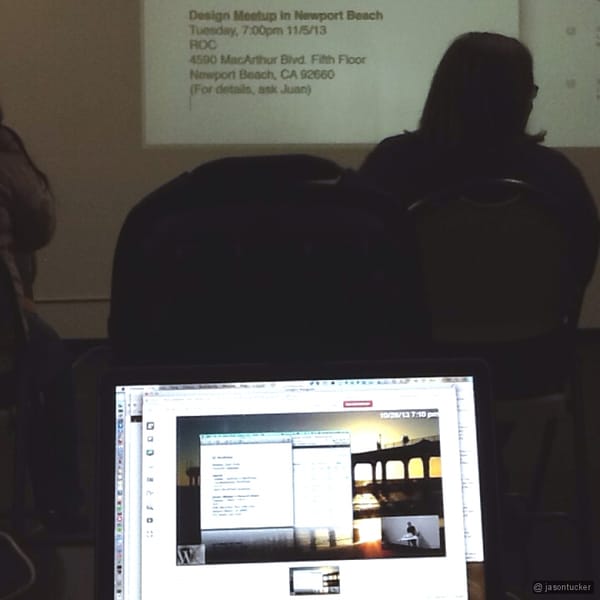 Streaming live from OCWP meetup